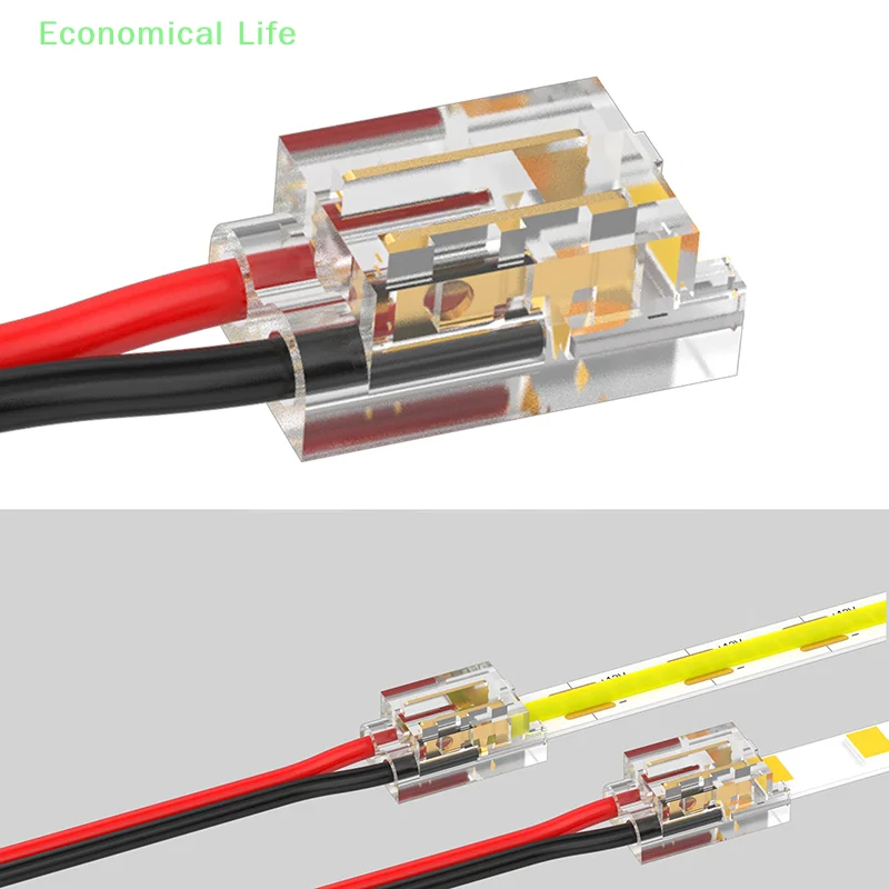 2 3 4-pins COB LED-strip naar strip LED-connectoren Strip naar draadaansluiting Soldeerloze verlenging voor 5 8 10 12 MM LED-stripverlichting