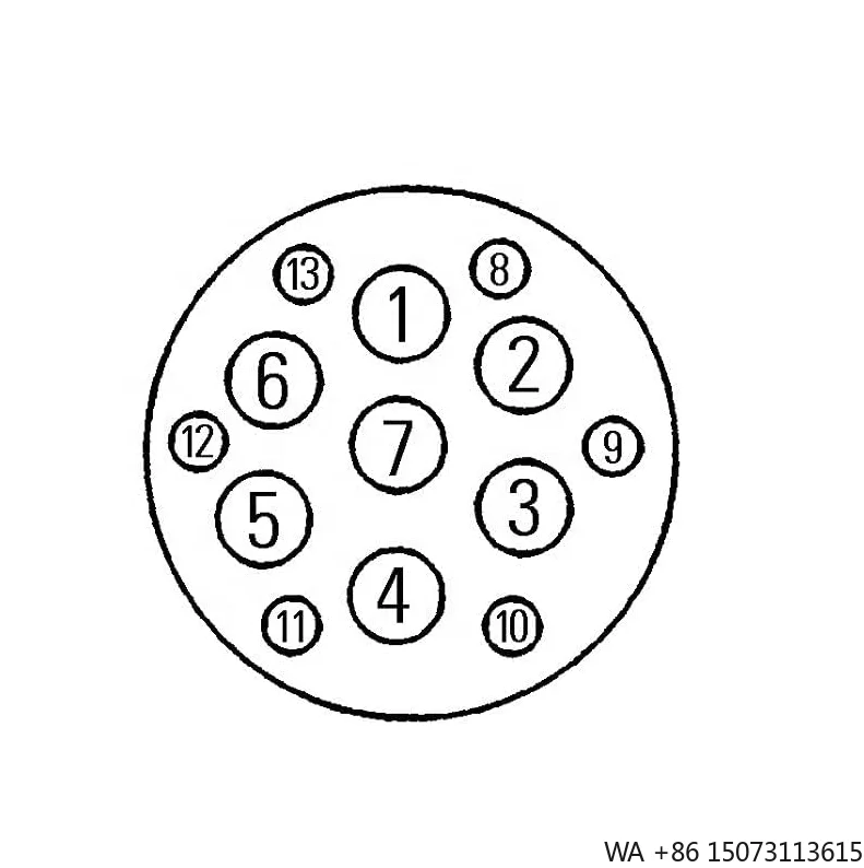 

Euro 7-Pin + 6-Pin Trailer Socket Box West System 13-Pin Large Round Connector