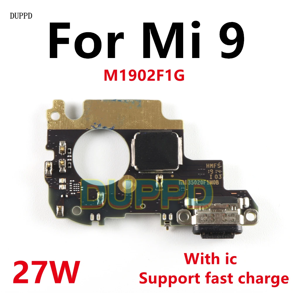 

Для Xiaomi Mi 9 Mi9 USB Type-C 2,0 зарядное устройство, порт для зарядки, гибкий кабель, плата с заменой микрофона M1902F1G