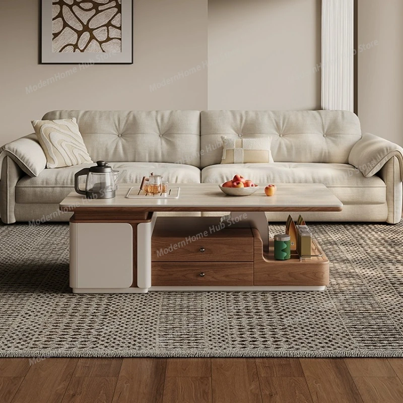 Living room coffee table household modern simple tea making integrated high-end atmospheric high table