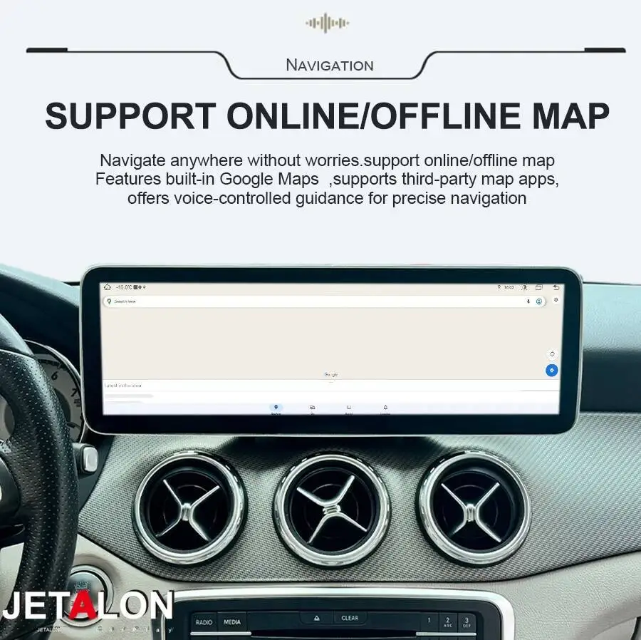 Autoradio Android14 da 14,9 pollici Carplay per Benz Classe C 2015-2018 Unità principale di navigazione GPS Lettore video multimediale touch screen