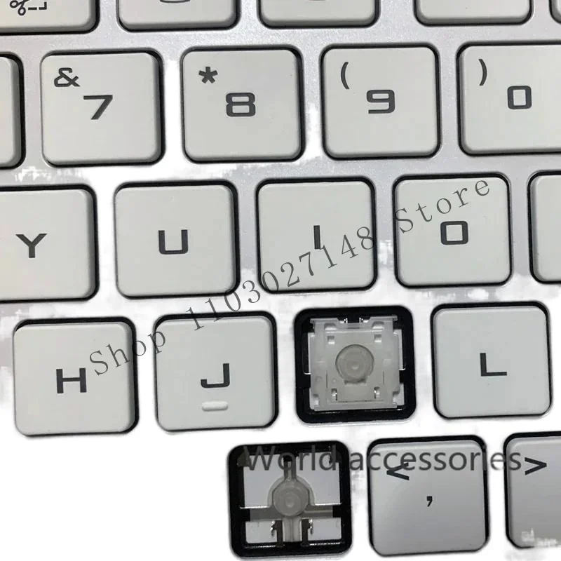 WYORESY keycap key cap & scissor clip & hinge for Asus G14 ga402 ga402r 2022 white laptop keyboard key & Clips