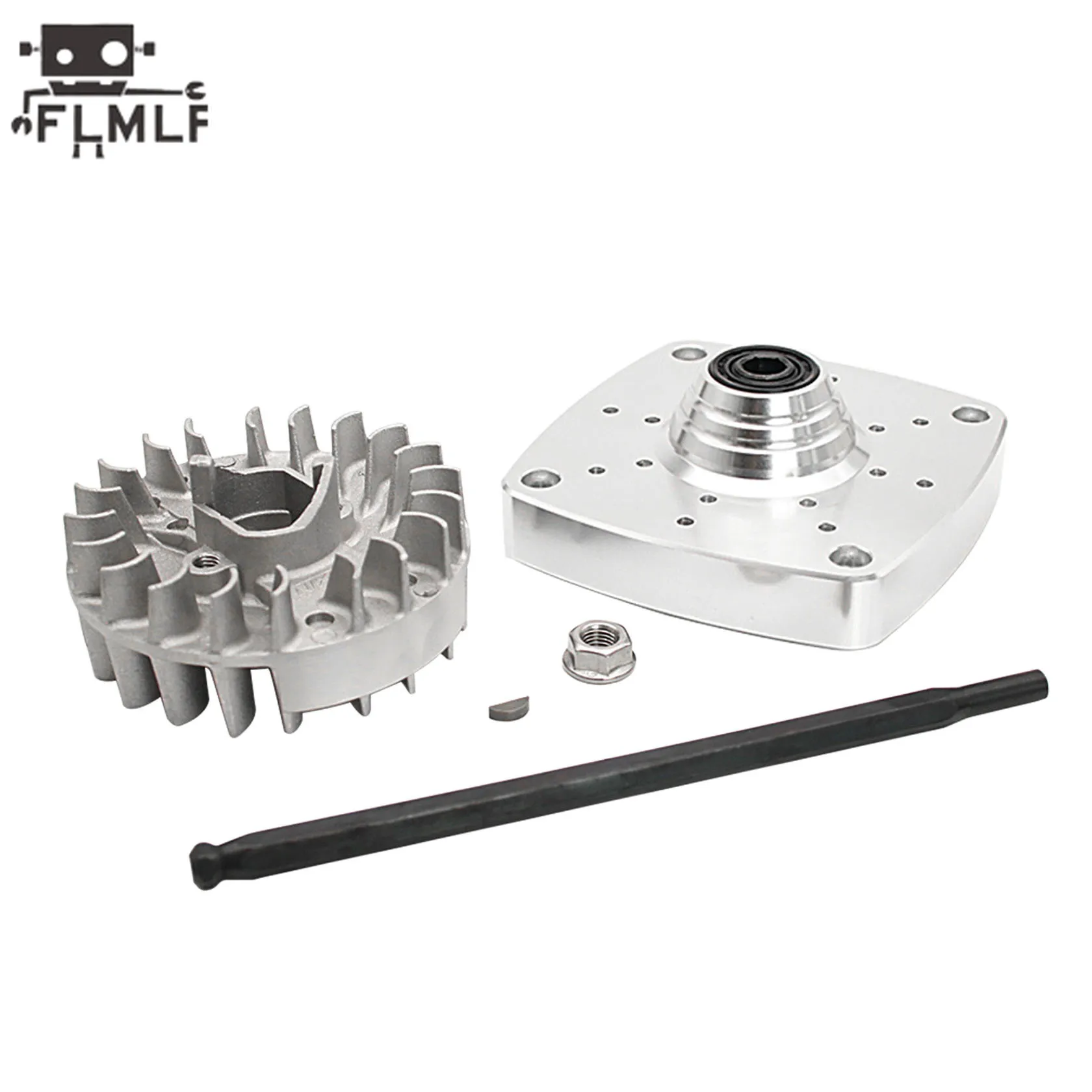 FLMLF 23CC-58CC Motor Metalen Roto Starter of Vliegwiel Kit voor 1/5 Rc Auto Hpi Rofun Km Rovan Baja Losi FG DBXL GoPed Redcat Onderdelen