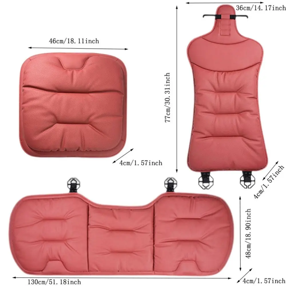 وسائد مقعد جلدية مقاومة للعرق، مريحة ومضادة للانزلاق، واقي مقعد عالمي قابل للتنفس ومضاد للحشف