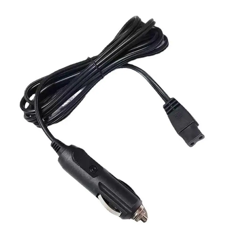 2m 12/24V Lead Cable Plug Wire 2 Pin Charger For Car Cooler Cool Box Mini Fridge Car Refrigerator Cigarette Lighter Power Cord