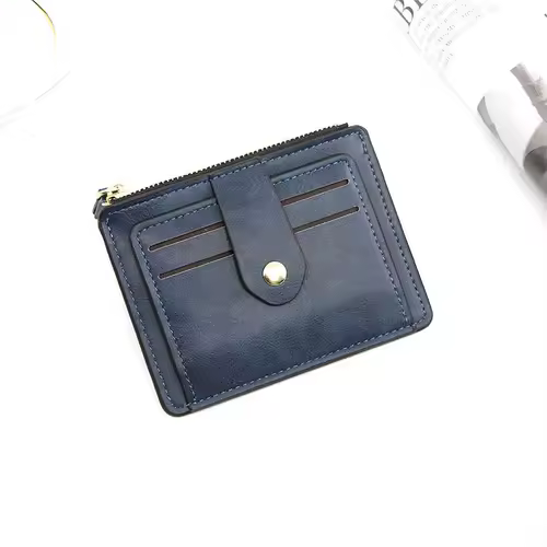 Luxury Small Men's Credit ID Card Holder Wallet Male Slim Leather Wallet with Coin Pocket Brand Designer Purse for Men Women - Image 9