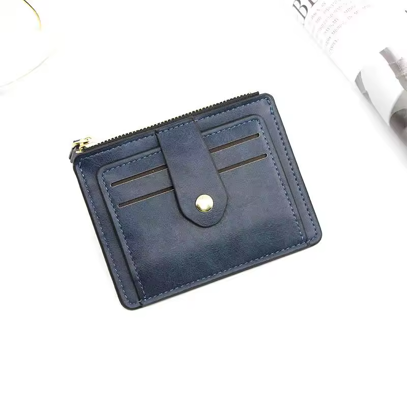 Luxury Small Men's Credit ID Card Holder Wallet Male Slim Leather Wallet with Coin Pocket Brand Designer Purse for Men Women - Image 9