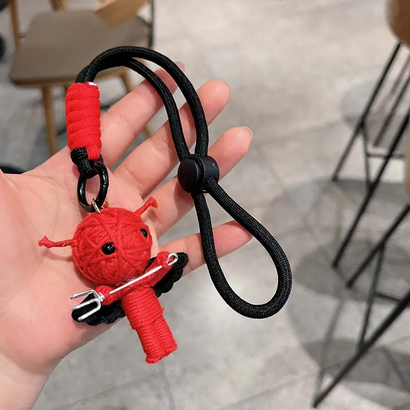 Creative Yarn Mummy Keychain, Stylish Pendant, Bag Charm for Men, Women & Students, Couple Accessory