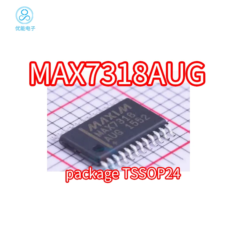 MAX7318AUG MAX7318AU Expander Chip SMT TSSOP-24 Package MAX7318A