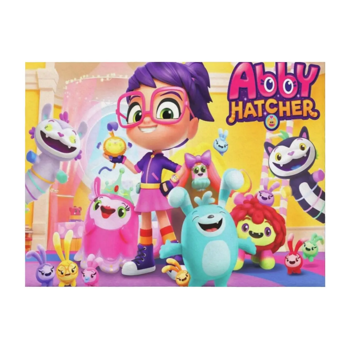 

Abby Hatcher characters fuzzly catcher abby hatcher season 2 abby hatcher adventure bike MO and Bo Throw Blanket anime Blankets