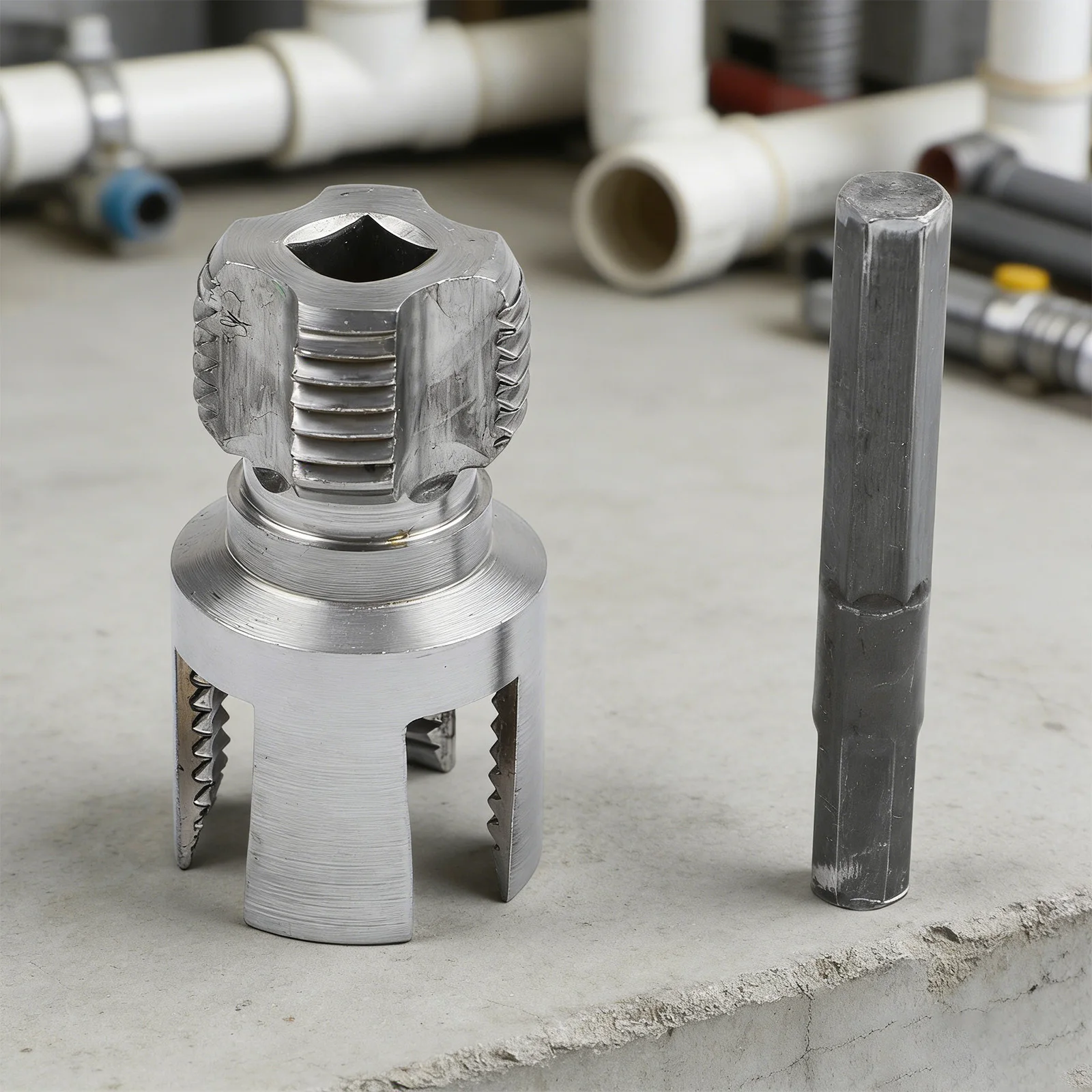 Plumbing Tool Tapping Tool Home Renovation Gray Water Pipe Thread Cutter Accessory Internal Thread Cutting Wear-resistant Edge