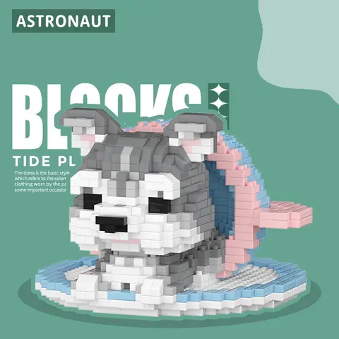 Söt djur tekopp hund mikro diamantblock liten tekopp pudel shiba papillon maltesisk schnauzer bichon nanobrick byggkloss leksak 10 best sales nanobrick - №8