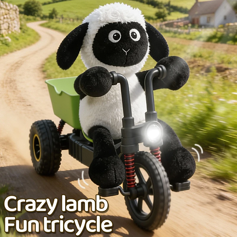 New RC Lamb Tricycle Remote Control Car High Speed Drift Stunt Vehicle Perfect Giftfor Kids Drifting Toys Kids Love the Most