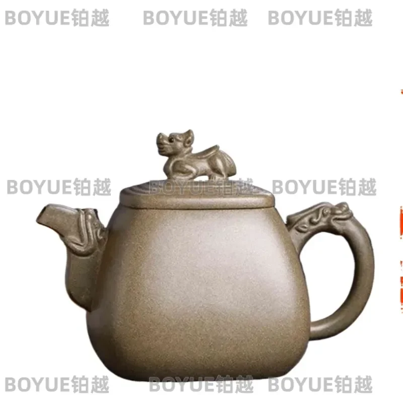 Handmade Yixing Zisha Teapot Raw Mine Qingduan Clay Traditional Chinese Tea Ceremony Pot Creative Wenplay Teaware Set