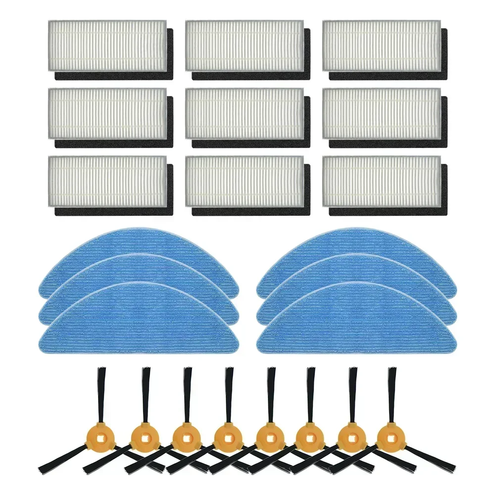 High Efficiency Filter Mop Cloth Main Brush for Ecovacs Deebot N79S N79 Eufy RoboVac 11 11C Vacuum Cleaner Set Accessories