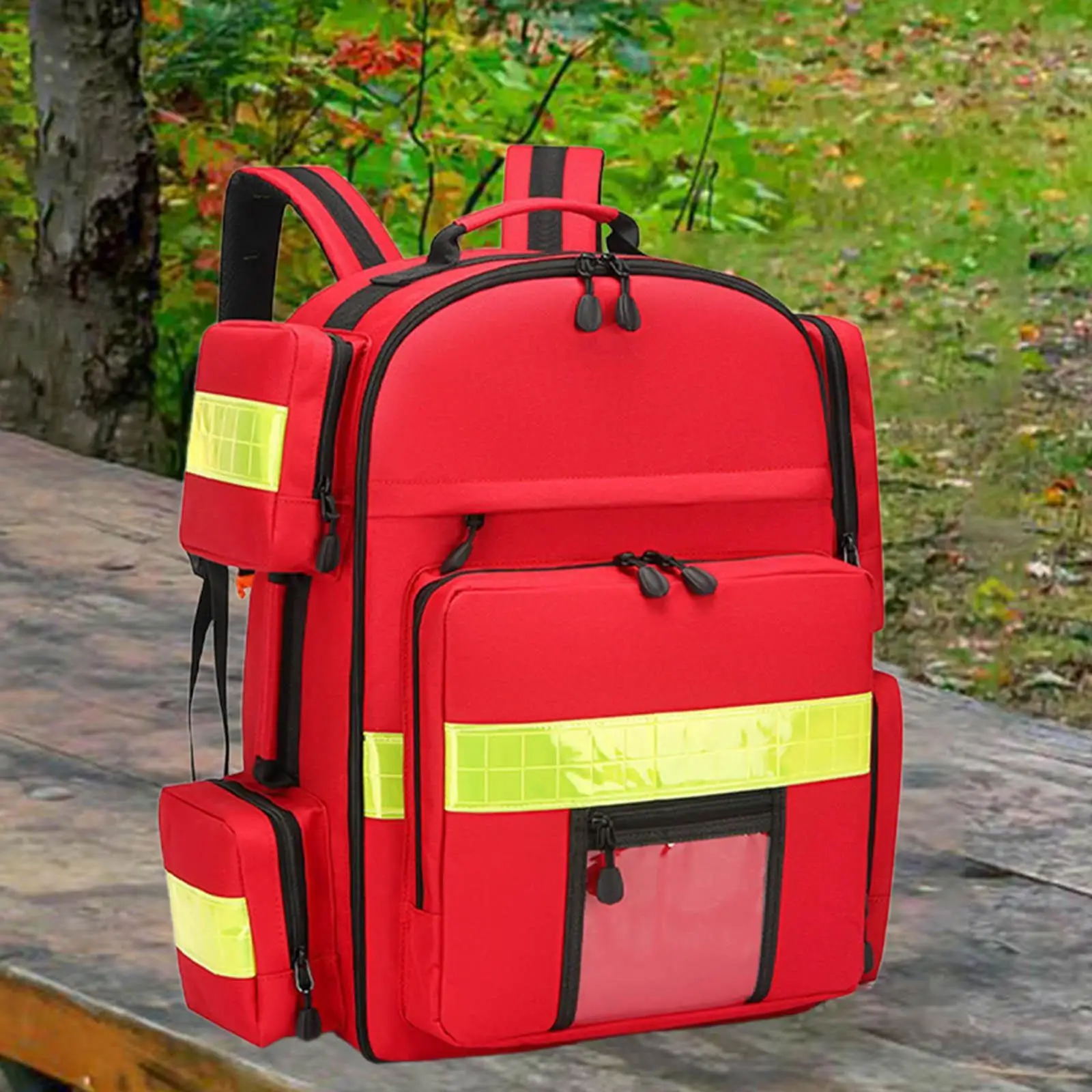 First Aid Trauma Backpack Empty Handbag Rucksack for Hiking Climbing Camping