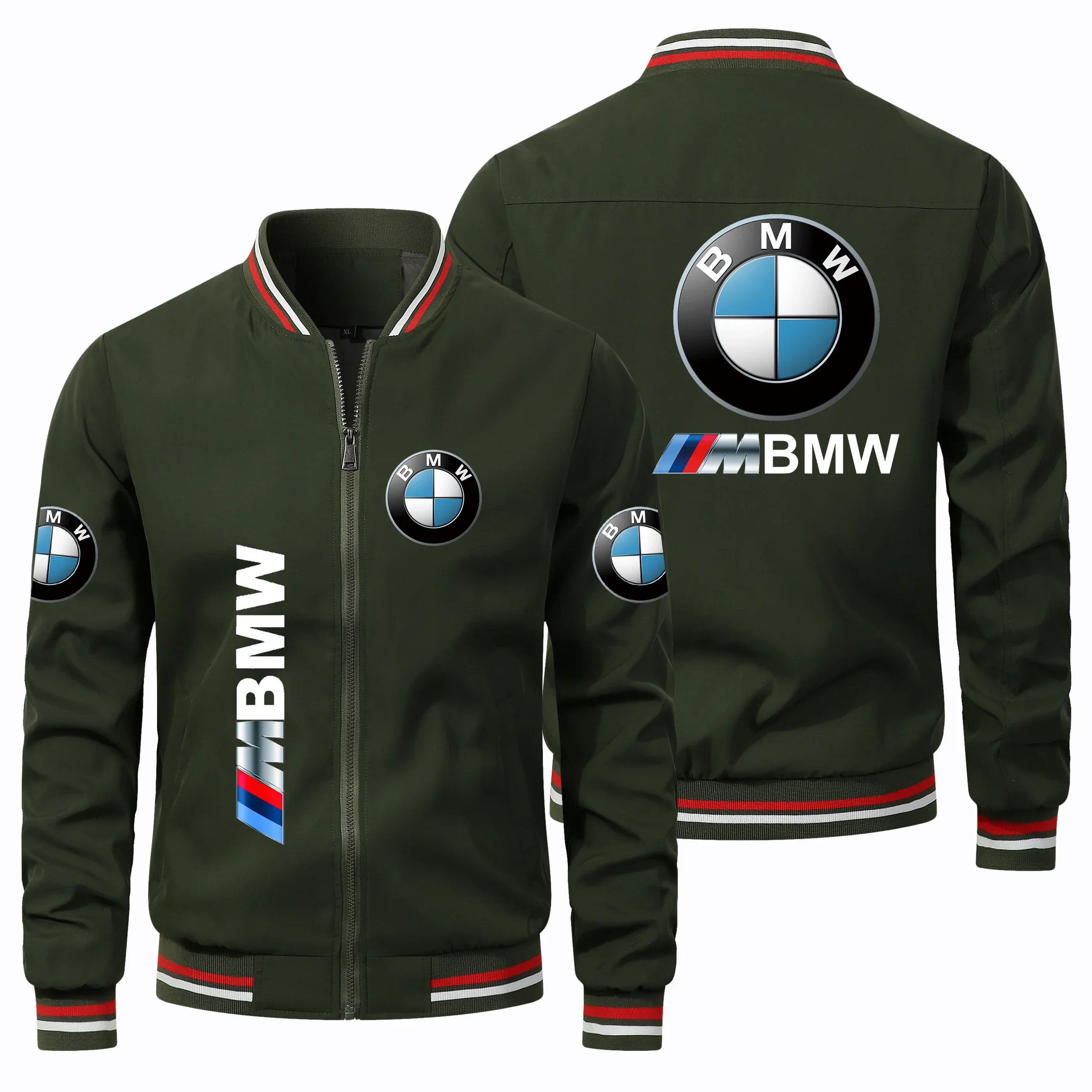 BMW 남성용 사이클링 오토바이 재킷, 오버사이즈 캐주얼 패션, 레이싱 팀 맞춤형 재킷, M Power BMW