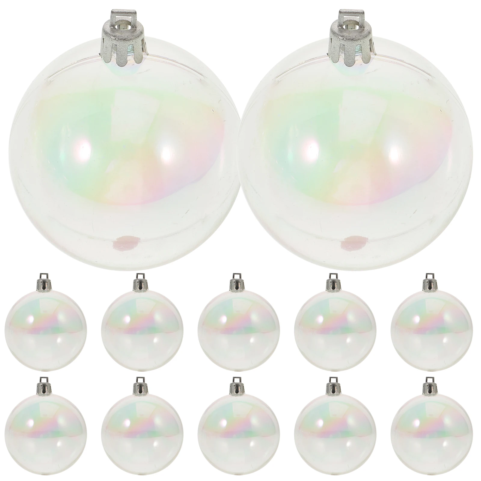 

Pearl Bubble Ball Clear Baubles Pearlescent Christmas Ornament Balls Ornaments Light Bulbs
