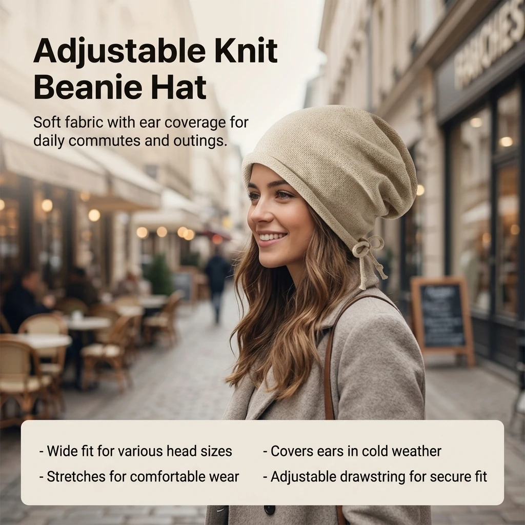 Cycling Gear To Keep You Warm - Kışlık Açık Hava Bere Şapkası, Büyük