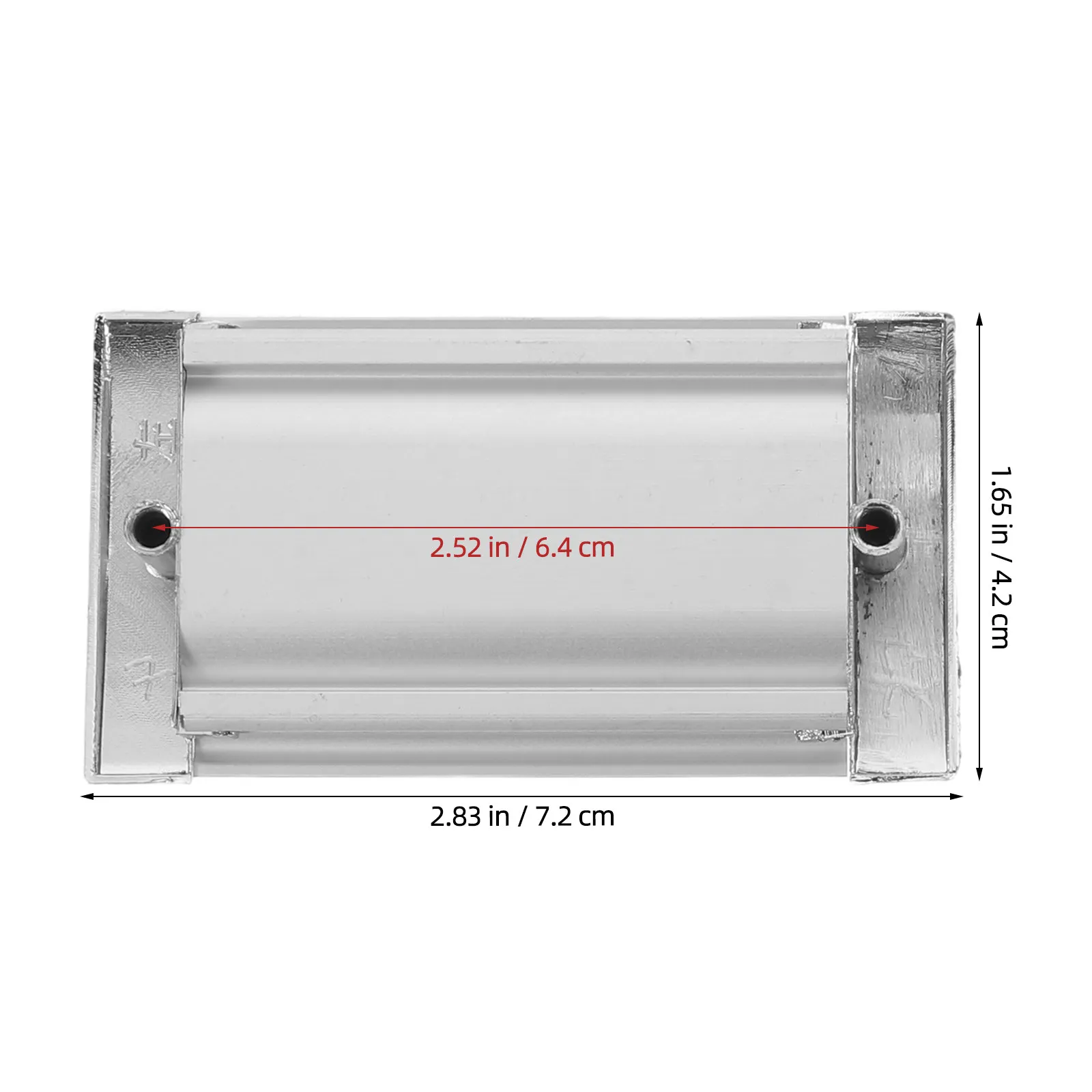 2Pcs Invisible Cabinet Pulls Recessed Aluminum Alloy Flush Handles for Sliding Wardrobe Door Bedroom Closet Drawer Furniture