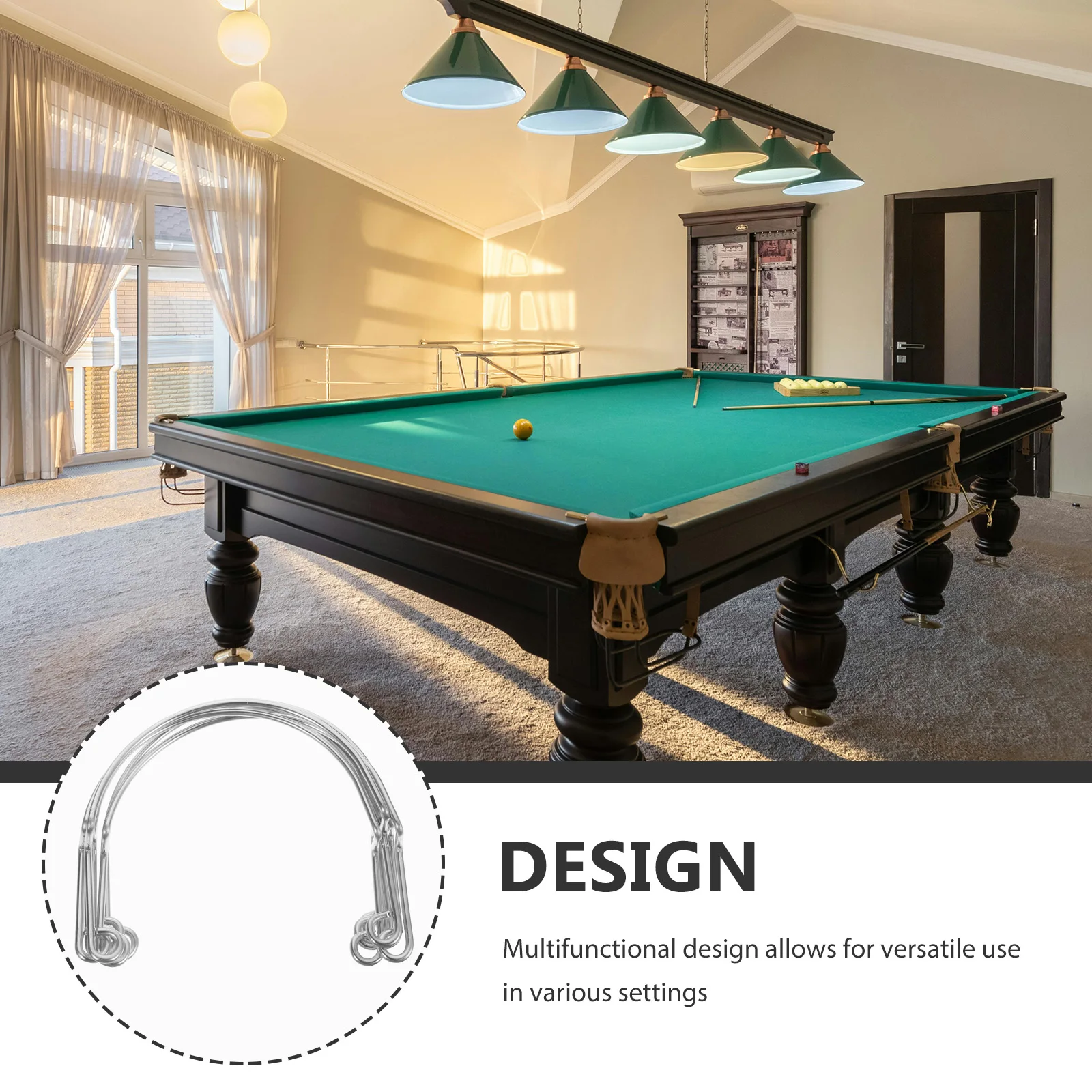 

6Pcs Pool Table Net Bag Bracket Aluminium Alloy Multi-Functional Hole Support Rack for Billiard Storage Holder Corner Easy