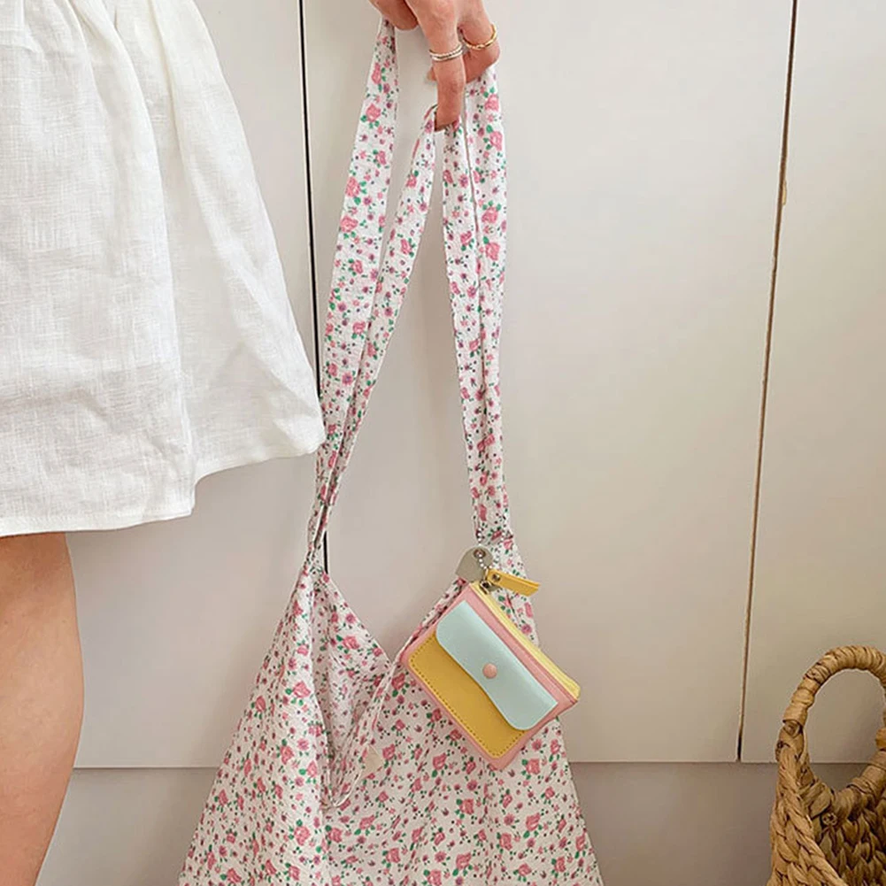 Small Lightweight Wallet Key Organiser Purse Fashion Macaron Colors: Present For Teens Adults