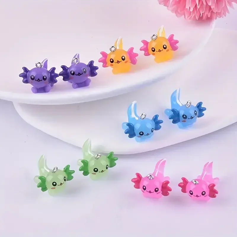 10Pcs Kawaii Axolotl Resin Ani - Resin Craft Supplies recension och pris