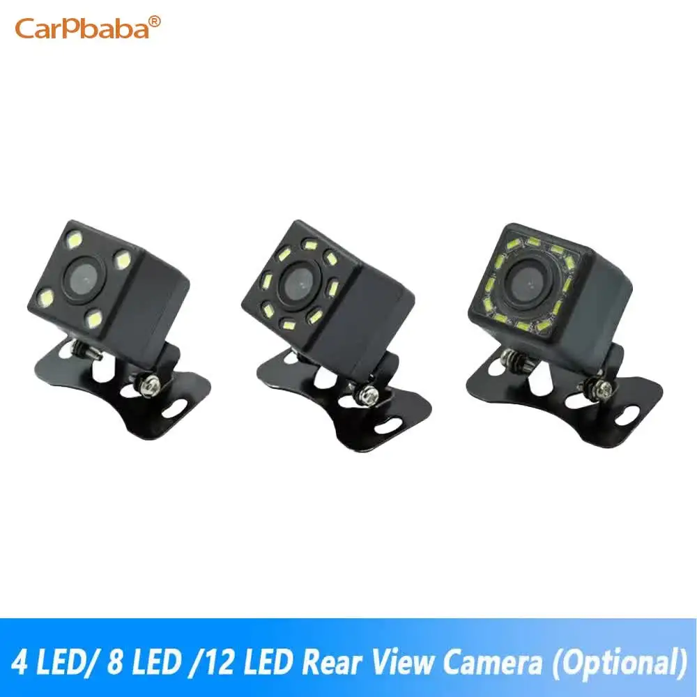 Carpbaba Car Rear View Camera 4 LED 12 LED Night Vision Reversing Auto Parking Monitor CCD Waterproof 170 Degree HD Video Camera