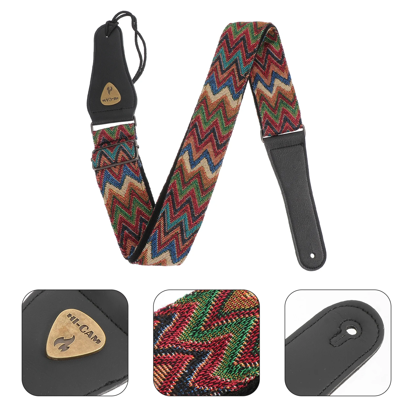 

Guitar Strap Bass Durable Halter Neck Ukulele Accessory Cotton Practical Shoulder