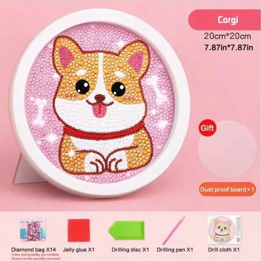 Diamond sticker themed scene handmade DIY children's puzzle toy creation stickers children's stickers
