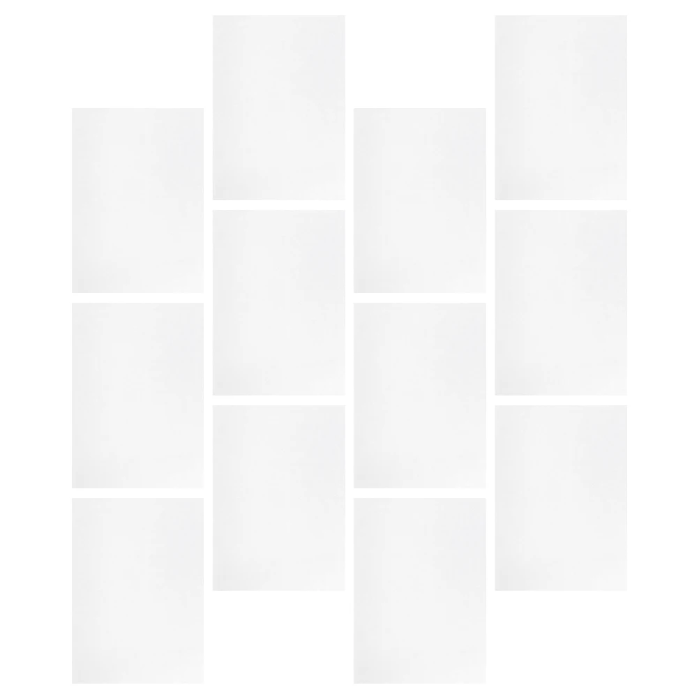

12 Sheets White Printable Heat Shrink Film Material for Handicraft DIY Projects Craft Supplies Plastic Sheets Flexible Art Kits