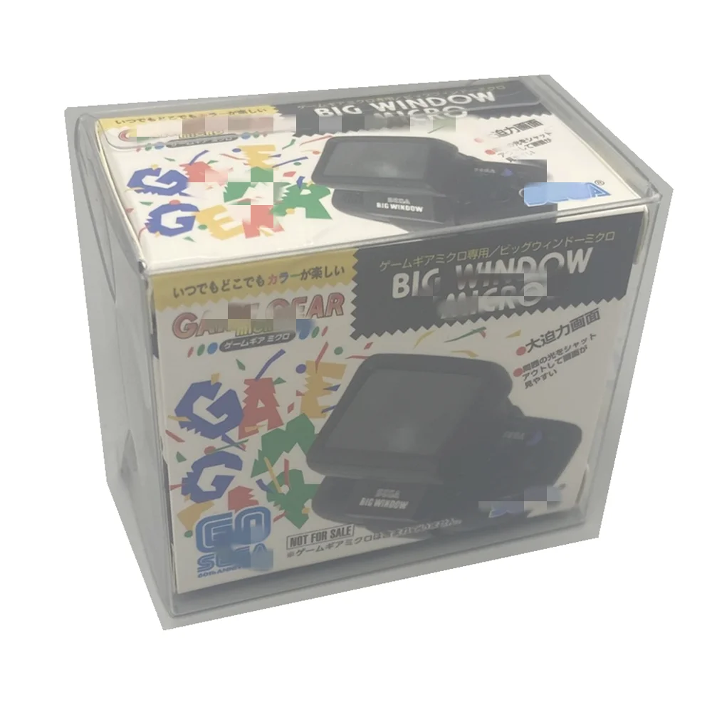 

Коробка демонстрационная для игр, прозрачная коробка для хранения игр, увеличитель, SEGA, GG