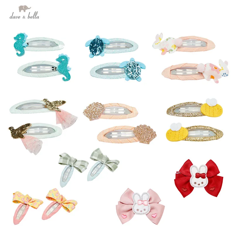 Dave Bella Hair Clip Girl Cute Hair Bands Hair Accessories Boutique Headwear Hairpins Cartoon Hairpin Headdress Gift