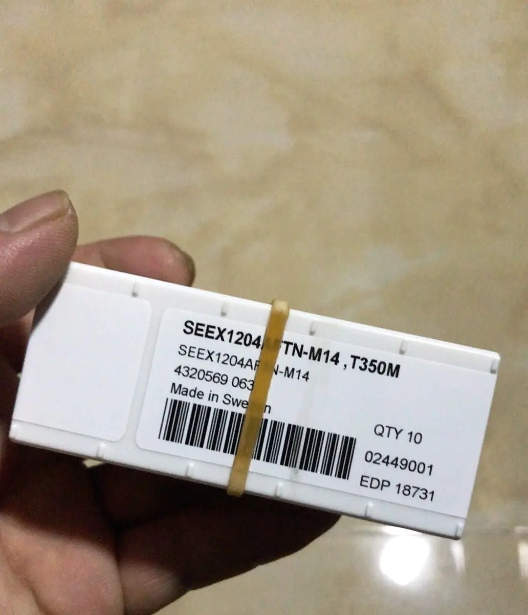 

Hard alloy cutting blades SEEX1204AFTN-M15,T350M