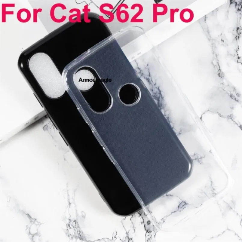 shockproof bumper case guard for caterpillar cat s62 pro caso soft black tpu phone case for cat s 62 pro back cover shell