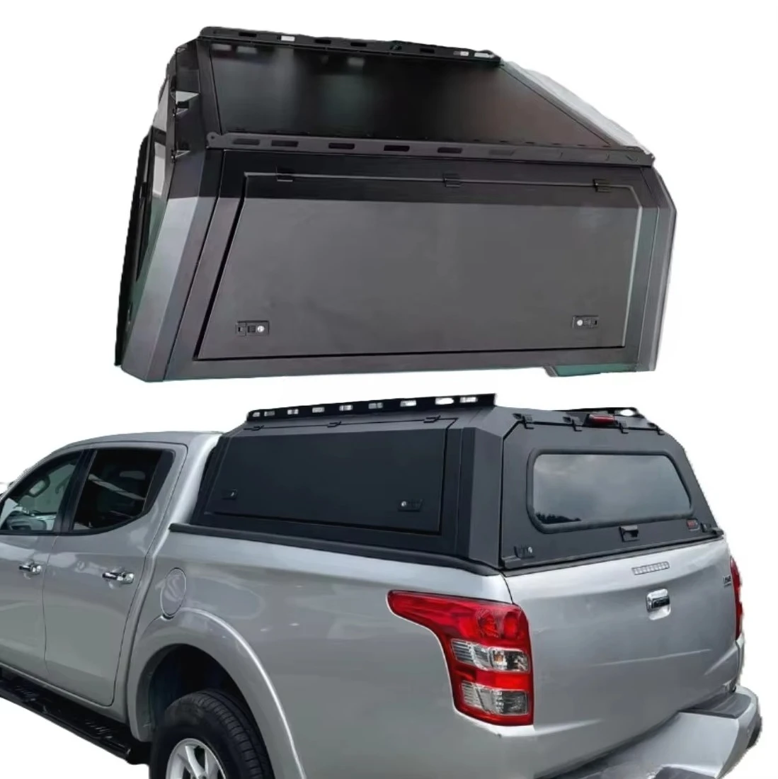 Waterproof Iron Steel Canopy Hardtop for 4x4 Pickup Truck Triton L200 MR MQ Strada 2015-2023 - Topper Roof Mount
