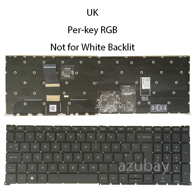 Per-key RGB Backlit Keyboard For HP ZBook Fury 16 G9 6037B0231403 SG-B1920-2BA SN1A93B2 UK QWERTY