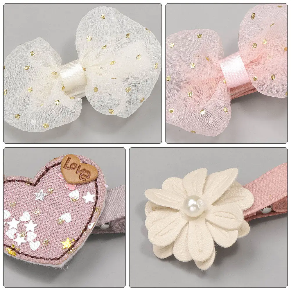 

10 шт. детских заколок для волос с креативными бантиками, милые украшения для волос для малышей, декоративные заколки для дня рождения, модные аксессуары для девочек