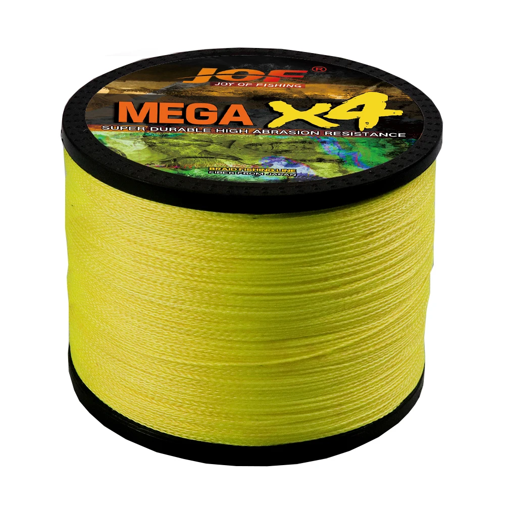 JOF New 4 Strands Fishing Line 300M Japanese Multifilament 100% PE Durable Wire Carp Super Strong Woven Thread Tackle 4.8-36.8KG