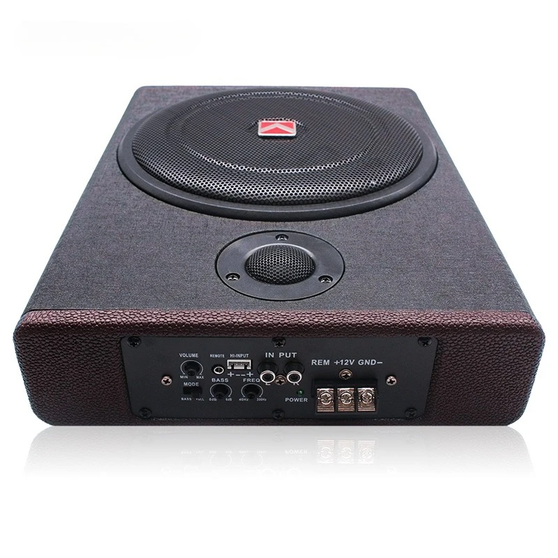 

Cool and music heavy bass car stereo, modified active speakers 10-inch ultra-thin car subwoofer