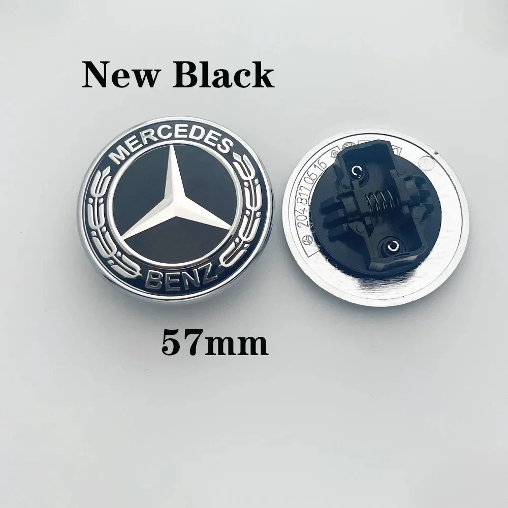 1PCS 57mm Car Front Hood Badge Emblem Bonnet Logo for Mercedes-Benz S320 W164 W203 W204 W168 C180 E320 A200 CLA CLK CLS