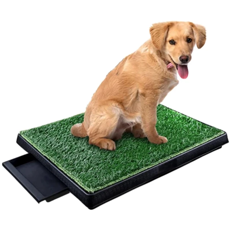 

Dog Potty for Indoor or Outdoor, Artificial Grass Training Mat with Baffle, Reusable, Alternative Puppy Mat, Portable Dog Toilet, Suitable for Small/medium Sized Dogs, A Variety of Sizes Can Be Selected