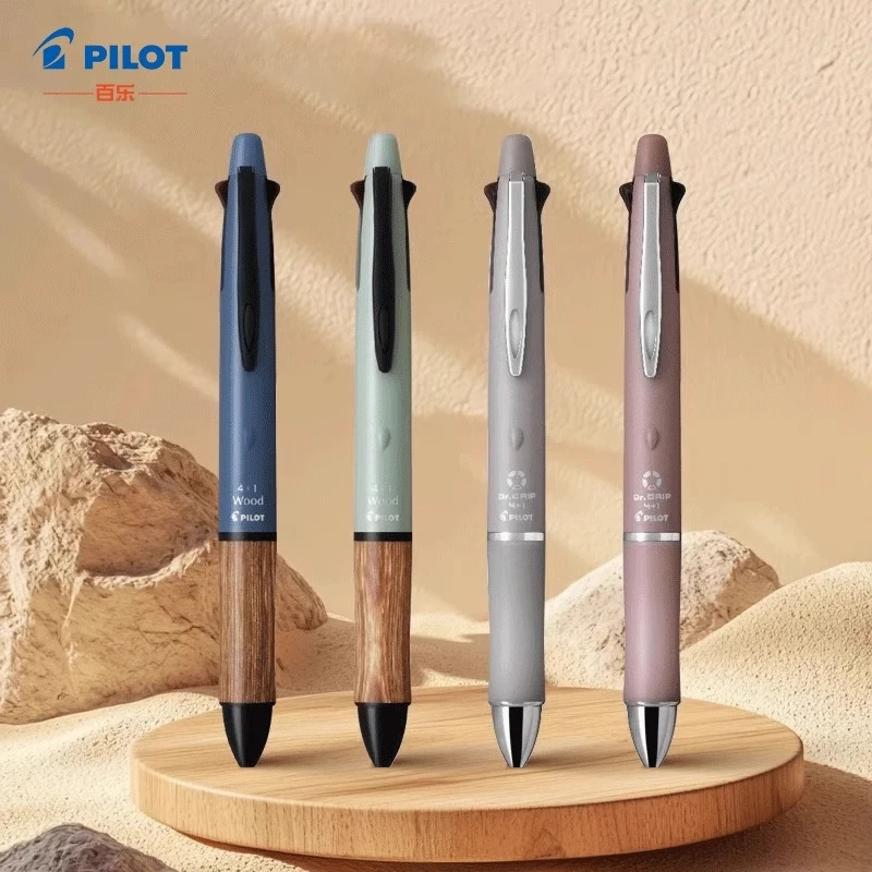 

Japan PILOT GRIP 4+1 Four-color Ballpoint Pen 5-in-1 Multi-function Pen for Students Note Taking