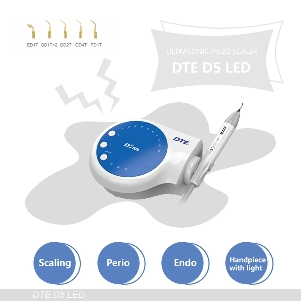 Dental Ultrasonic Scaler Endo Scaling WOODPECKER Scaler Set for Remove Calculus And Stains Teeth Cleaning Machine