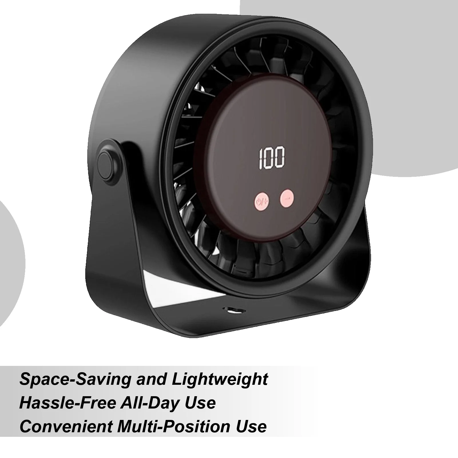 

Compact Portable Personal Desk Fan Desktop Cooling Supplies Suitable for Summer Travel Hiking Backpacking Vacation Beach Picnic