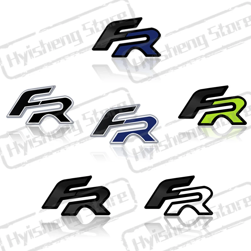 Metal Car Styling FR Sticker Steering wheel Badge Emblem For Ibiza Leon Alhambra Exeo Ateca Altea oledo Mii Formentor E-Racer