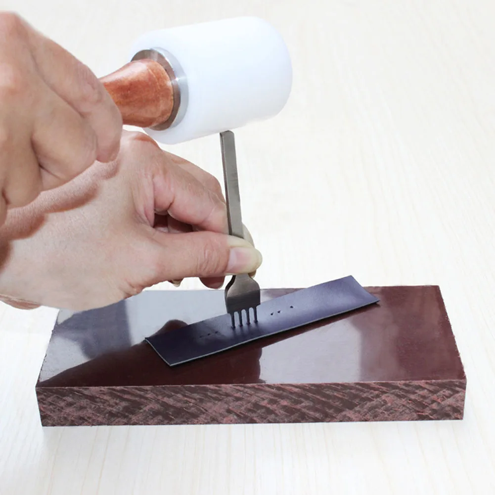 3/4/5/6 مللي متر لتقوم بها بنفسك الجلود الحرفية اللكم ثقب أدوات 1 + 2 + 4 + 6 الشق الجلود خياطة الخياطة اللكمات ل محفظة حزام ثقب الناخس #2