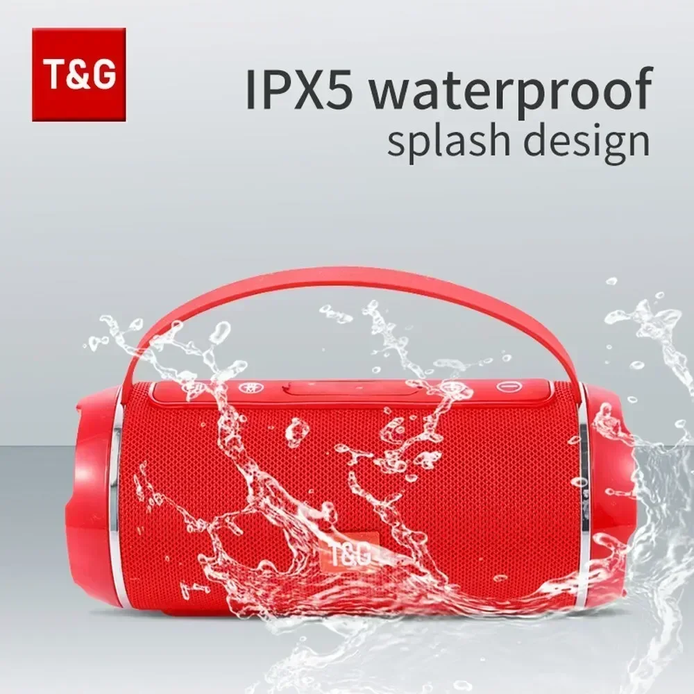T&G Bluetooth Speaker TG116c TWS Wireless Powerful Box Portable Outdoor Speakers Waterproof Subwoofer 3D Stereo Sound HandsFree view 5