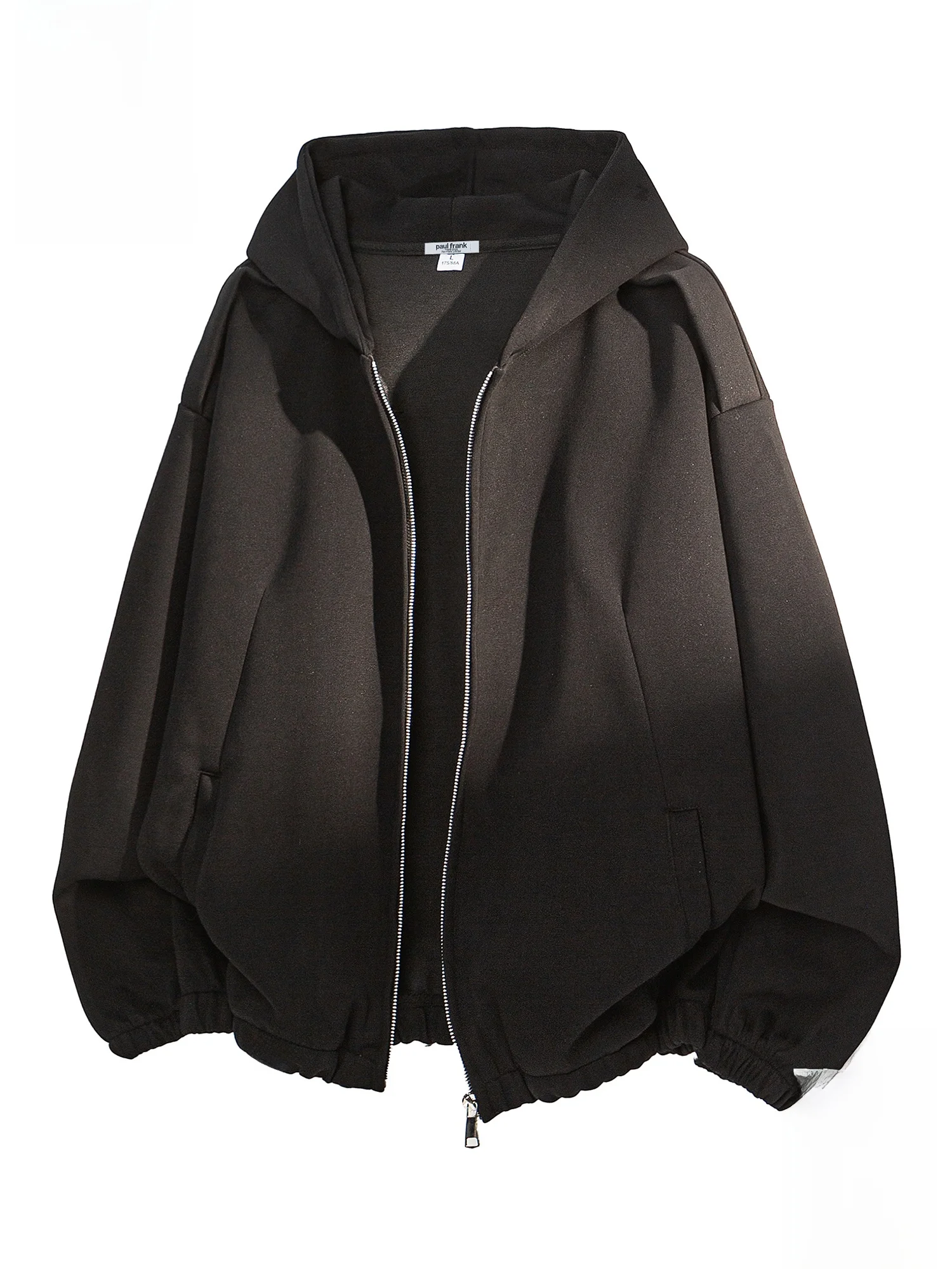 

PaulFrank Monkey Hooded Open Cardigan Sweatirt Men's Loose Casual Sportswear Bla Spring Faionable Youth Cotton Blend