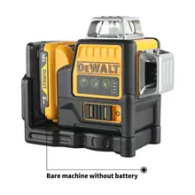 2025 Dewalt DW089LG 12 linhas 3 lados * 360 graus vertical 12V bateria de lítio nível laser medidor verde horizontal ao ar livre